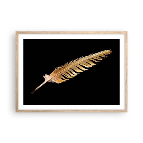 Pôster com moldura de carvalho claro - É uma pena - 70x50 cm