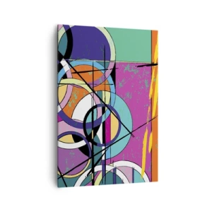 Quadro em tela - Círculo entre círculos - 70x100 cm