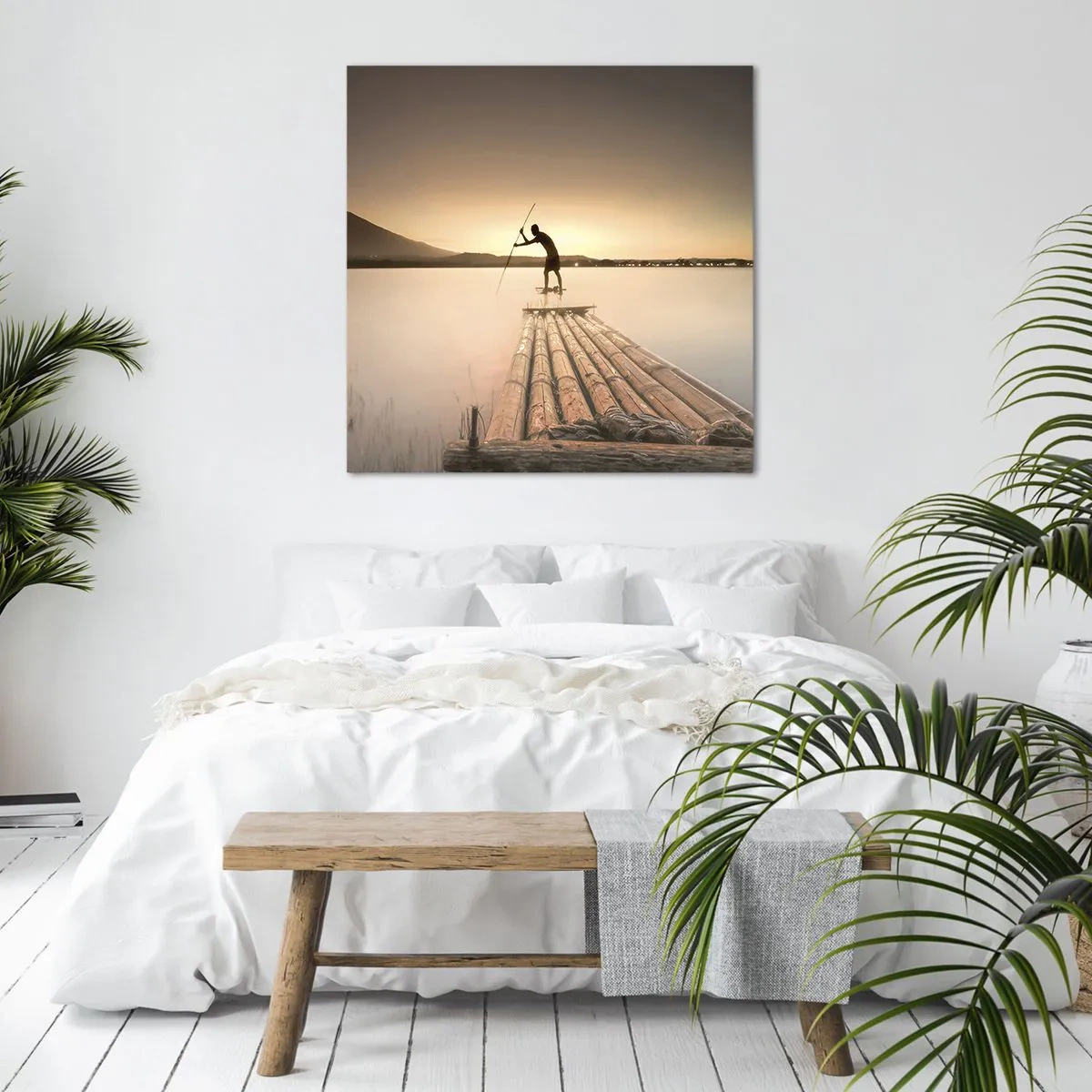 Quadro em tela - Antes de descansar - 40x40 cm