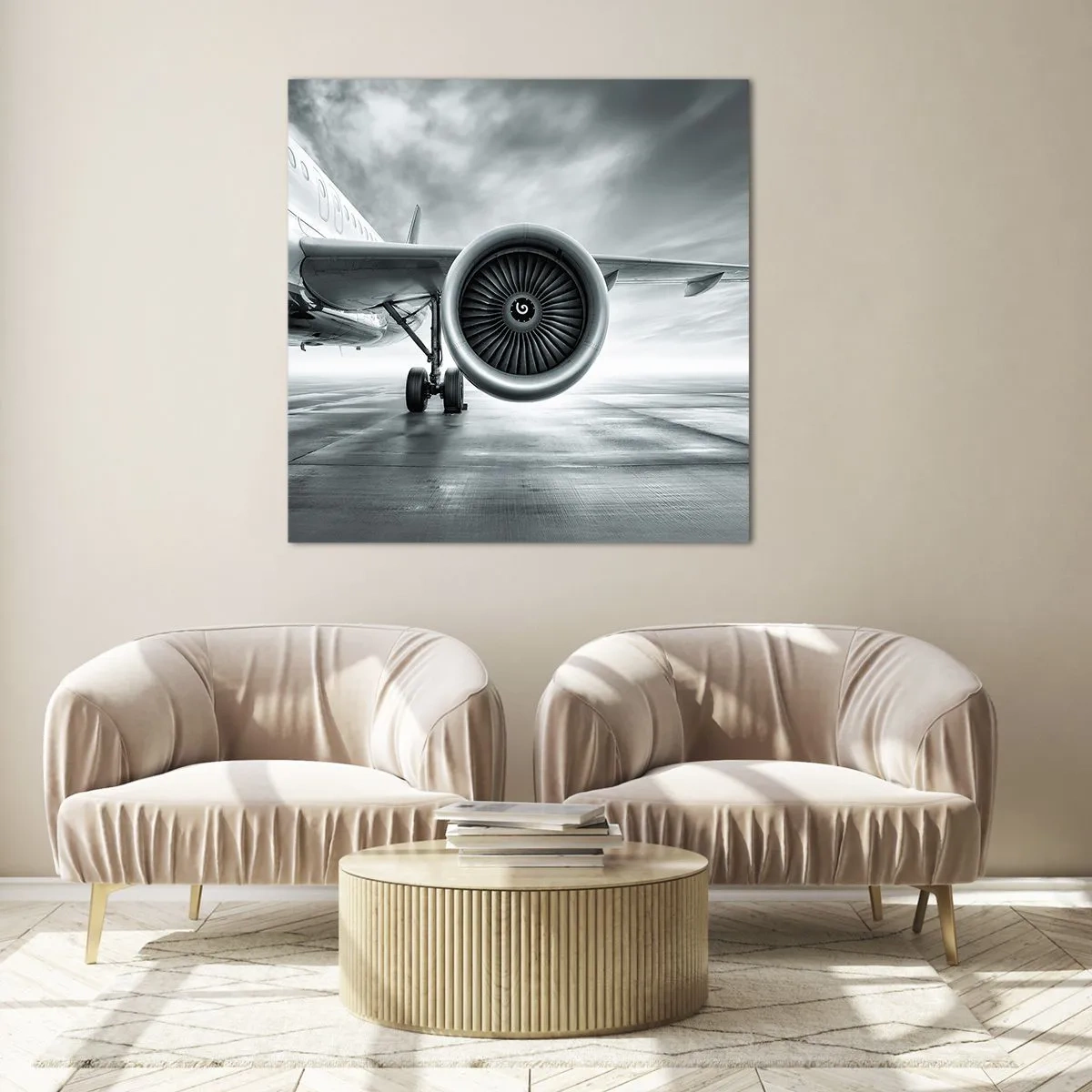 Quadro em vidro - Há poder! - 60x60 cm