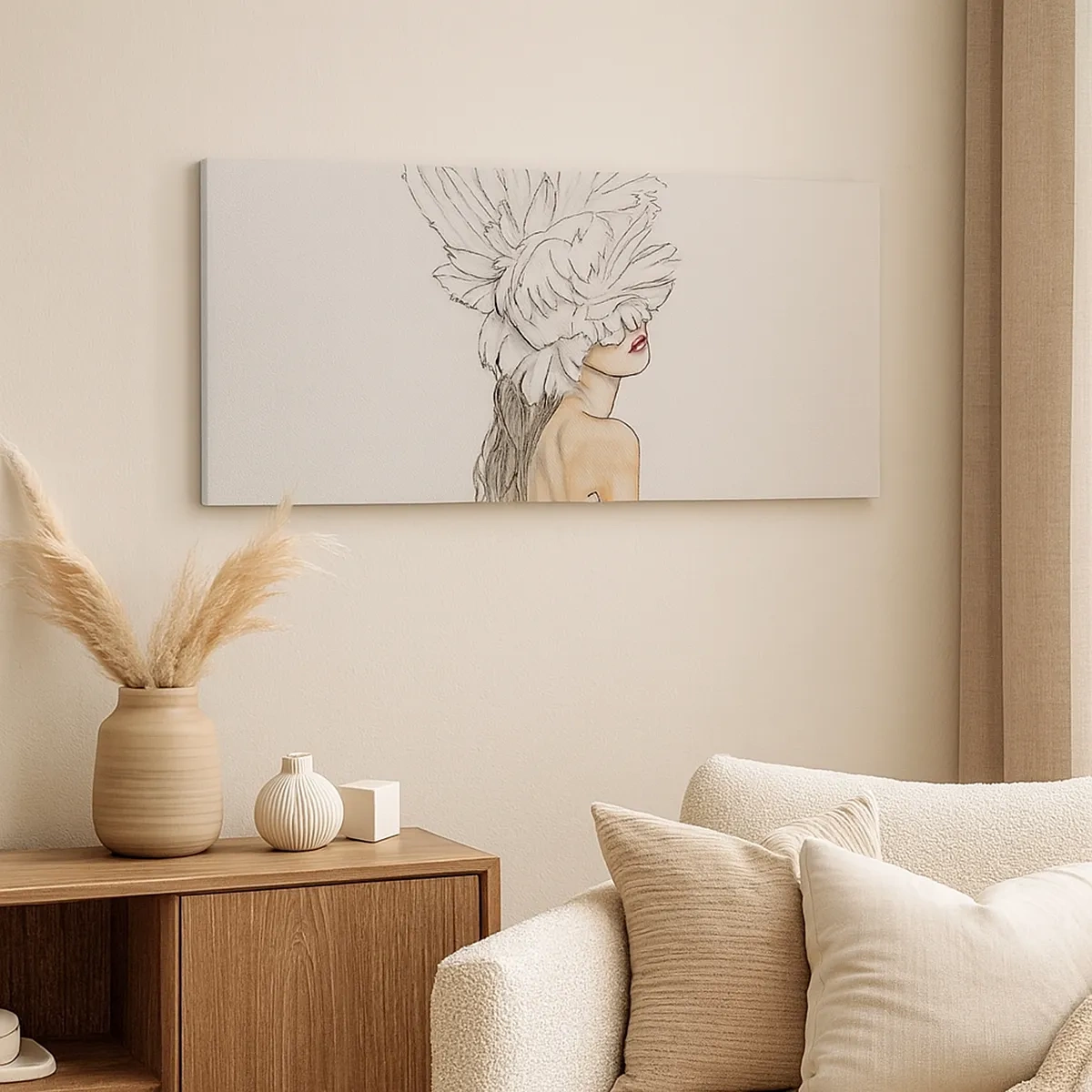 Quadro em tela - Beleza coroada - 30x30 cm