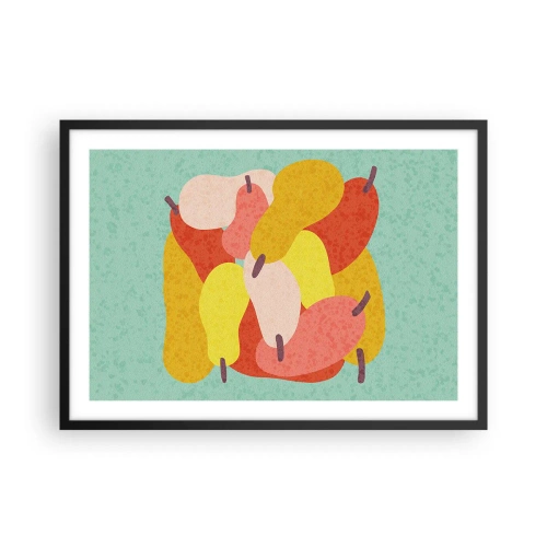 Pôster com moldura preta - Experimente o sol de verão - 70x50 cm