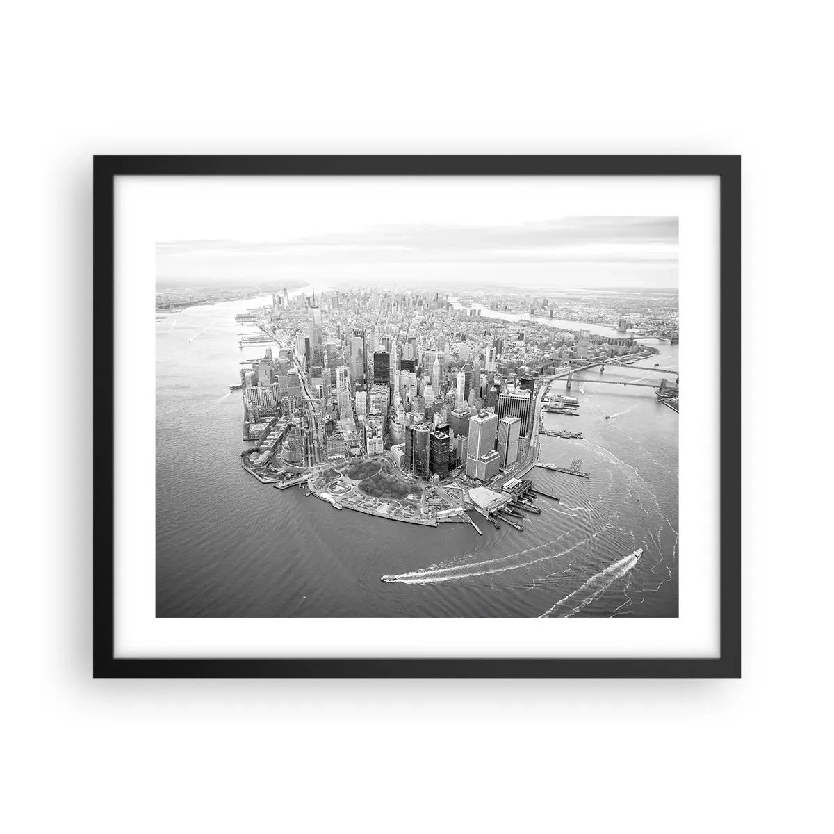 Pôster com moldura preta - Como não amar? - 50x40 cm