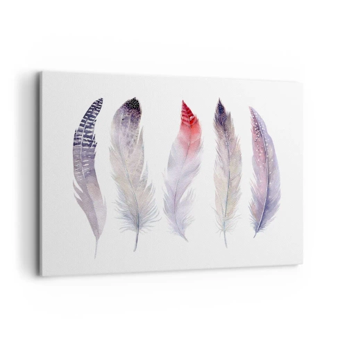 Quadro em tela - Delicadas como uma névoa multicolorida - 120x80 cm