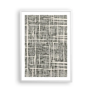 Pôster em moldura branca - Uma composição tecida - 50x70 cm