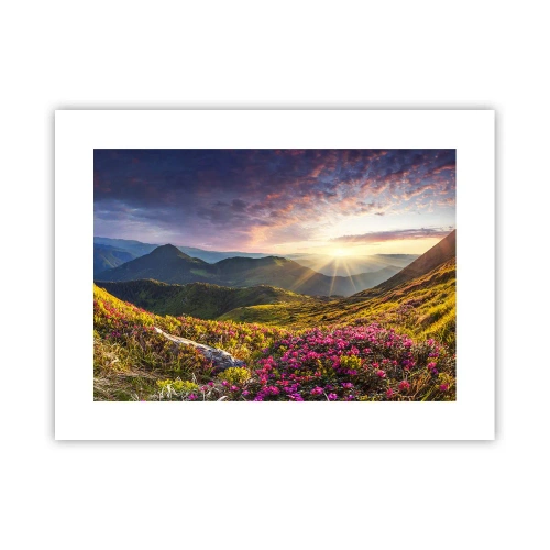 Pôster - A frescura de uma manhã nas montanhas - 40x30 cm