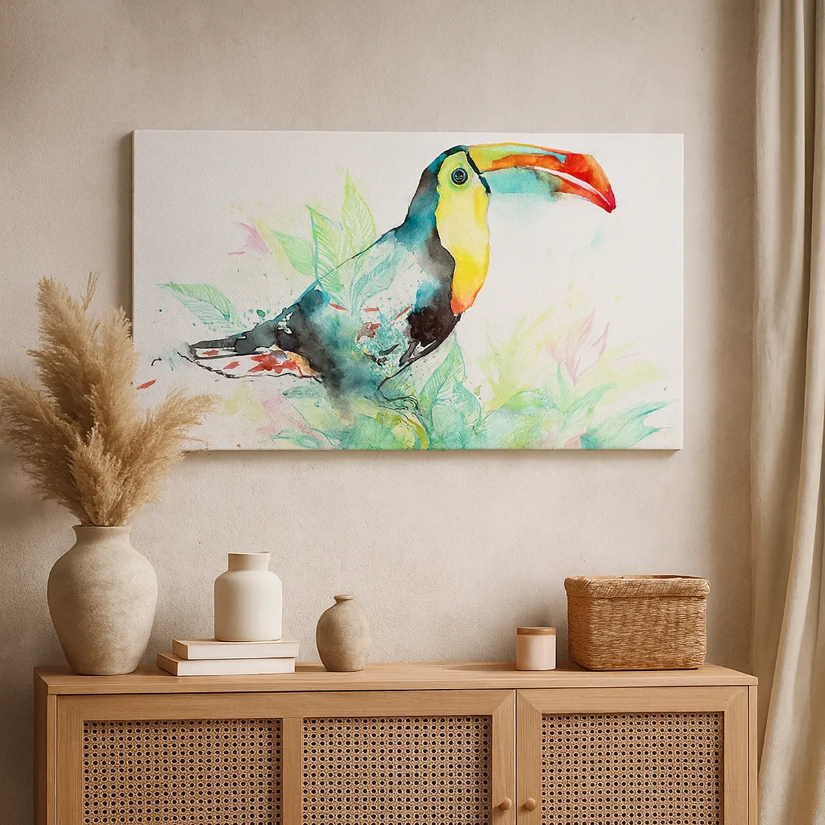 Quadro em tela - Colorido como a América do Sul - 30x30 cm