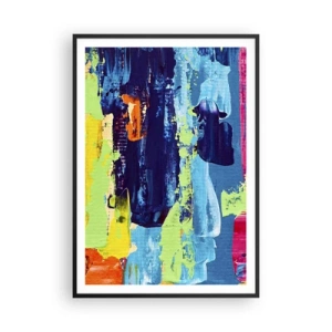 Pôster com moldura preta - A vida é bela! - 70x100 cm