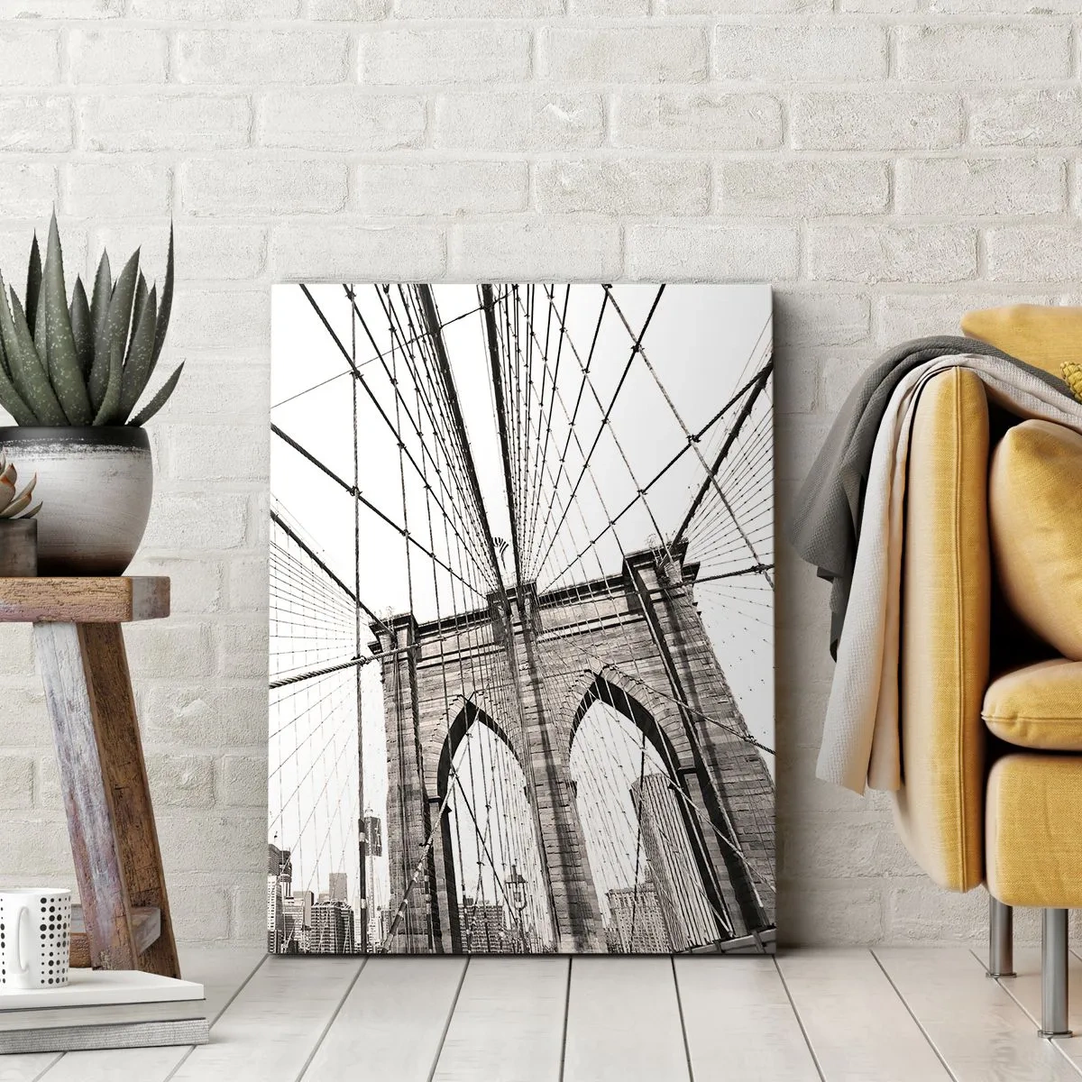 Quadro em tela - Catedral de Nova York - 45x80 cm
