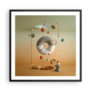 Pôster com moldura preta - Nada pode acontecer - 60x60 cm