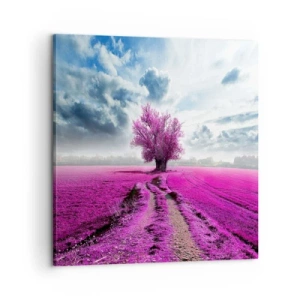Quadro em tela - Charmosa charneca - 60x60 cm