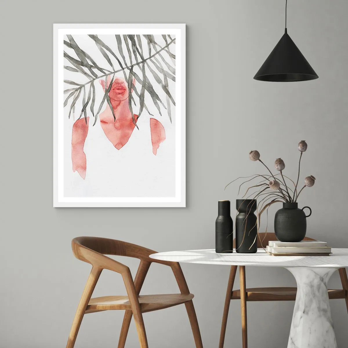 Pôster em moldura branca - A dama dos trópicos - 70x100 cm