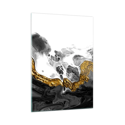 Quadro em vidro - Composição orgânica - 50x70 cm