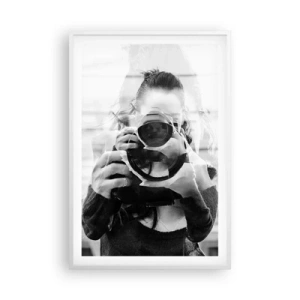 Pôster em moldura branca - Criador e material - 61x91 cm