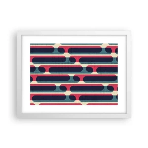 Pôster em moldura branca - Avançado e profundo - 40x30 cm