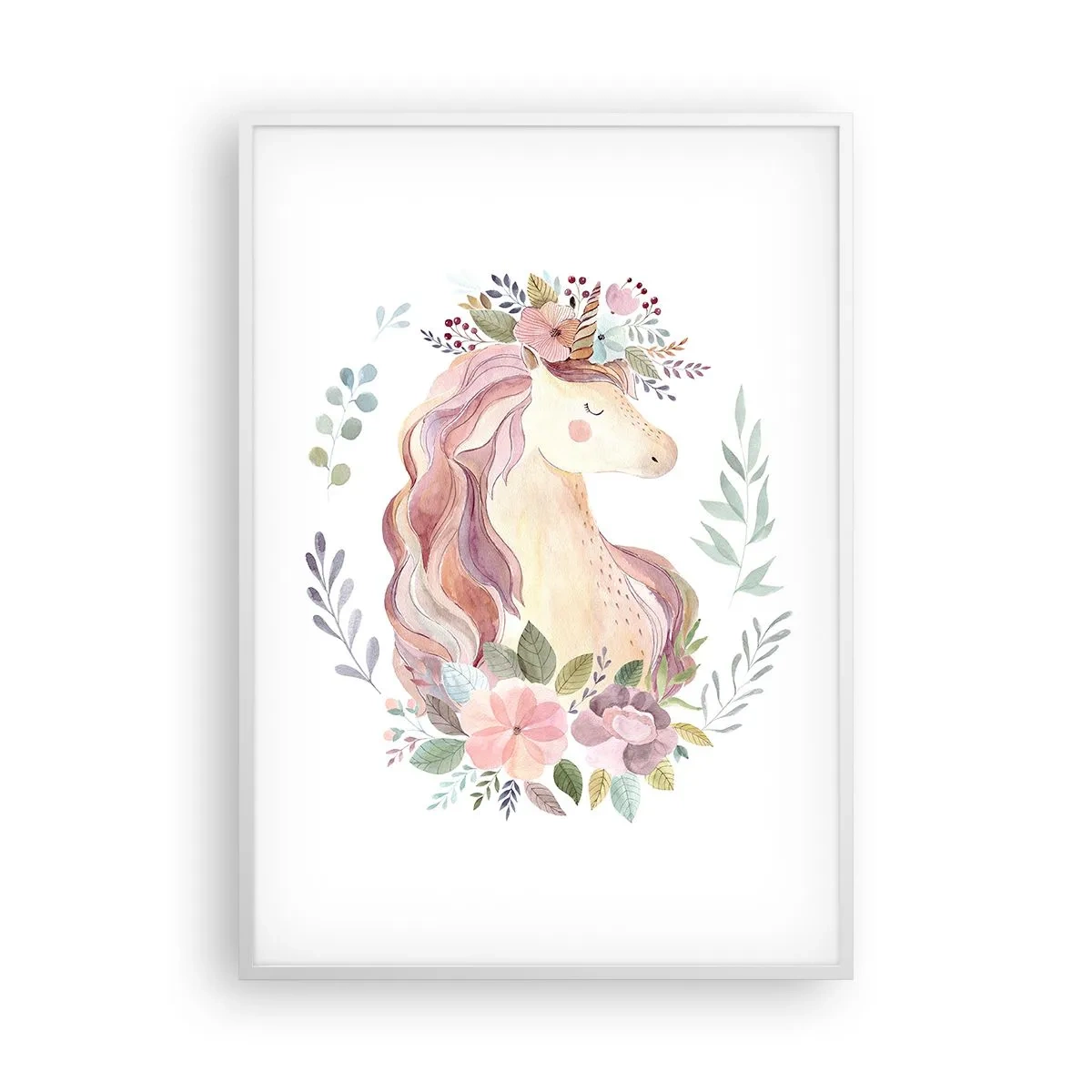 Pôster em moldura branca - Um convite ao mundo dos contos de fadas - 70x100 cm