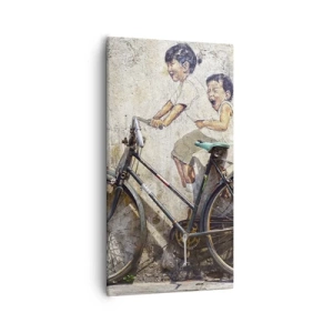 Quadro em tela - Verdadeiro ou falso? - 55x100 cm