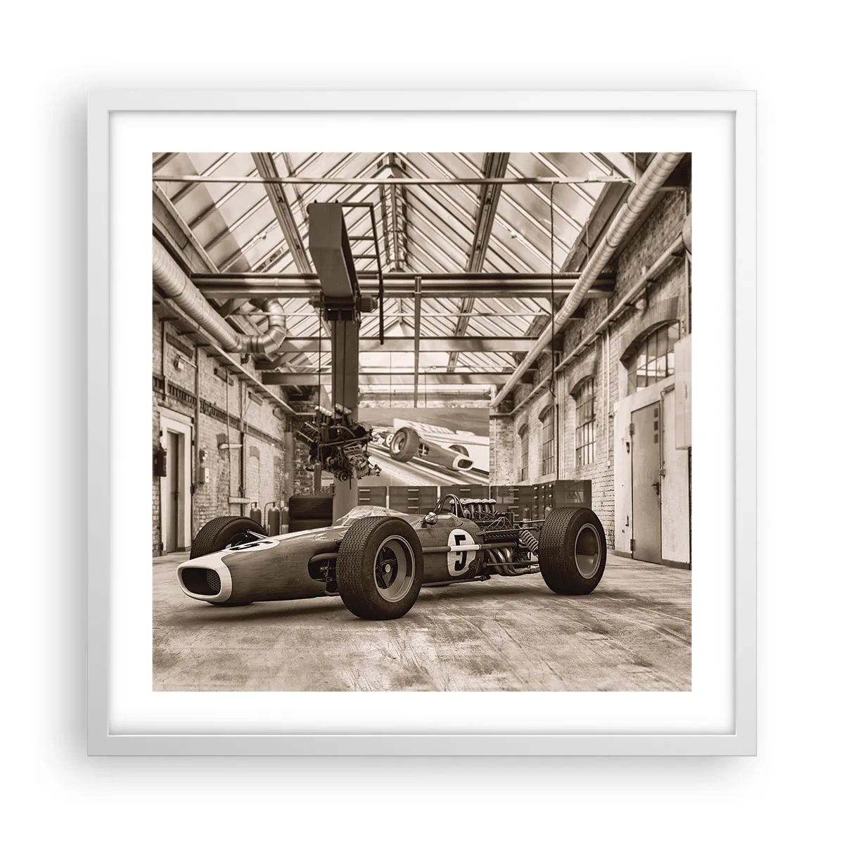 Pôster em moldura branca - O descanso do vencedor - 50x50 cm