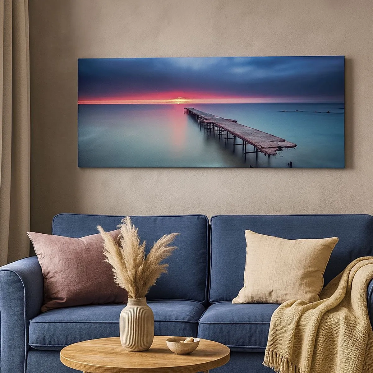 Quadro em tela - Entre o céu e a terra - 100x40 cm