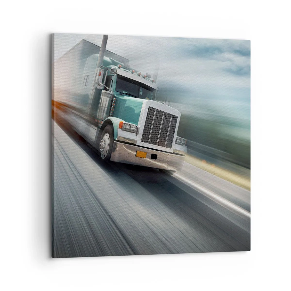 Quadro em tela - Gigante americano com pressa - 60x60 cm