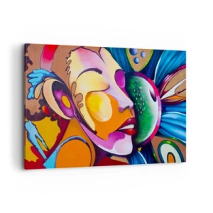 Quadro em tela - Toque de cor - 120x80 cm