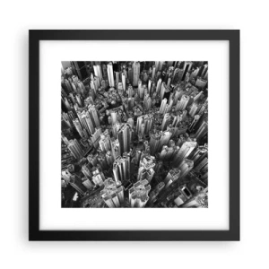 Pôster com moldura preta - Ainda mais alto e mais alto - 30x30 cm