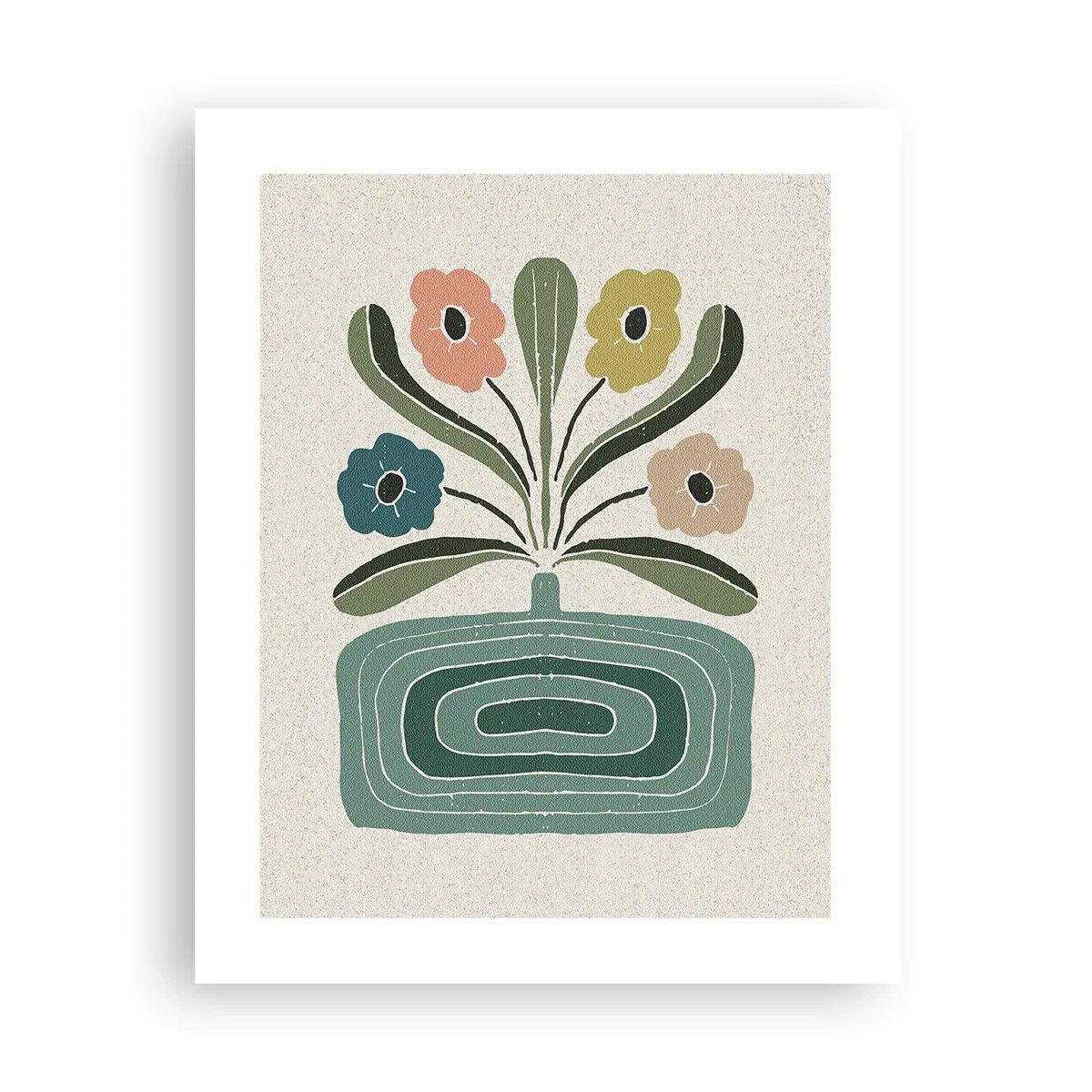 Pôster - Buquê simétrico - 40x50 cm