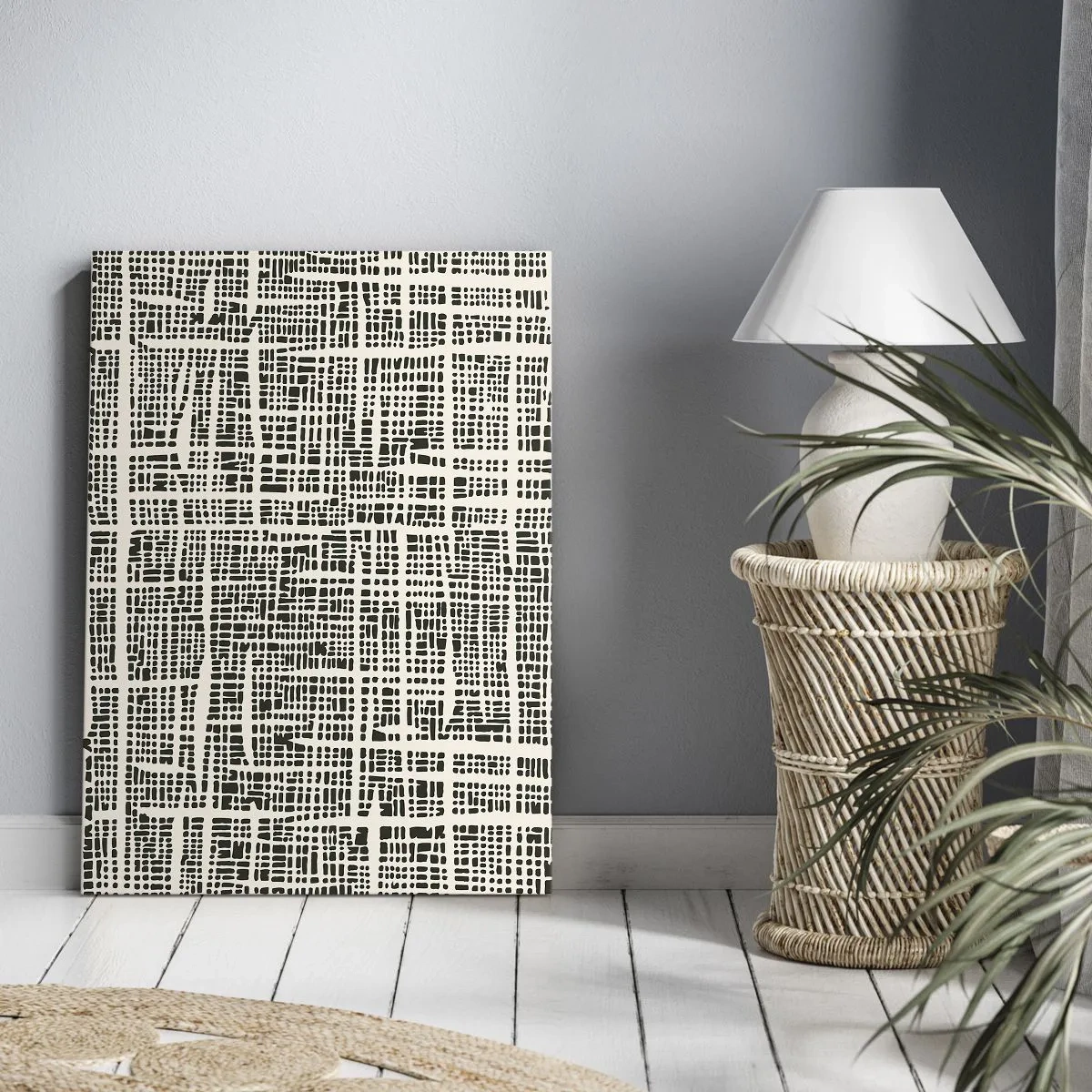 Quadro em tela - Uma composição tecida - 50x70 cm