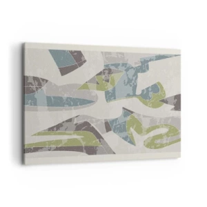 Quadro em tela - Composição atrás do vidro - 100x70 cm