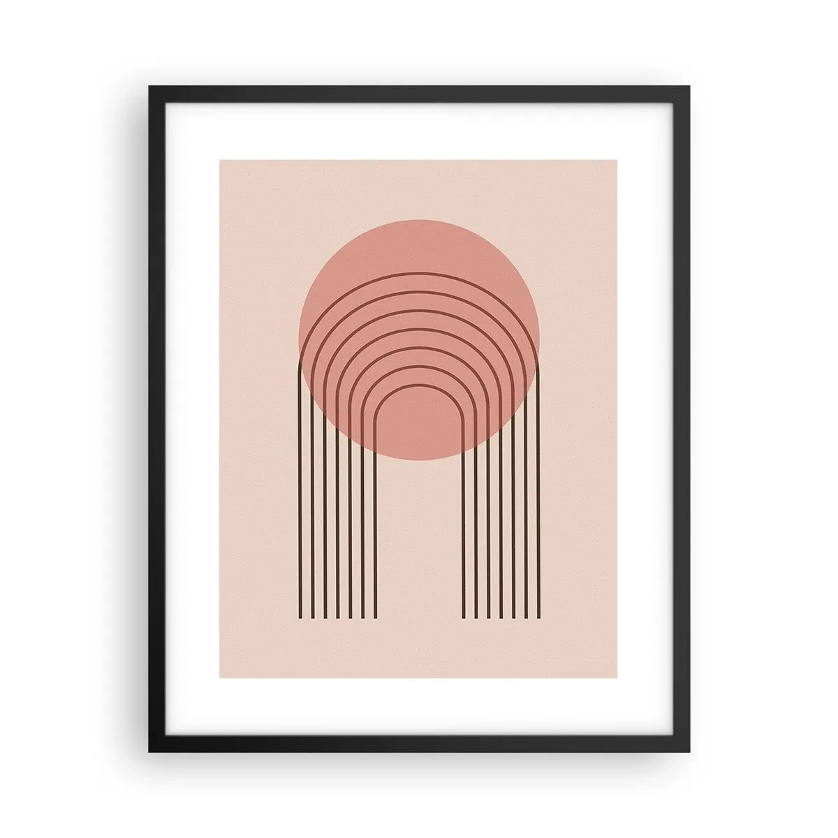 Pôster com moldura preta - Atração irresistível - 40x50 cm