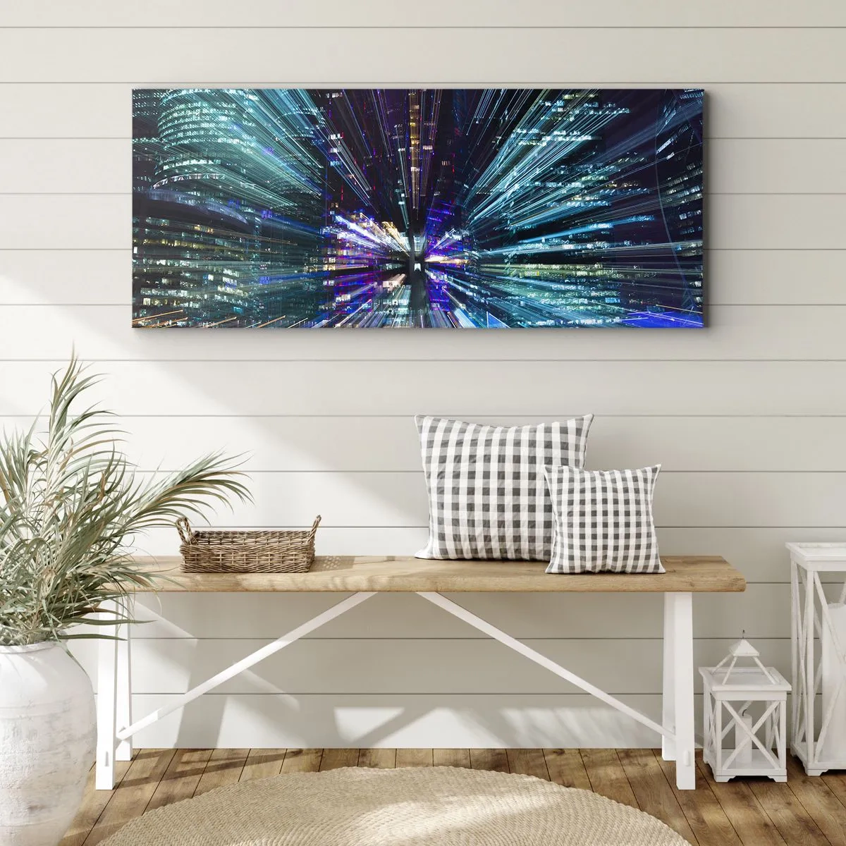 Quadro em tela - Transição para o hiperespaço - 90x30 cm
