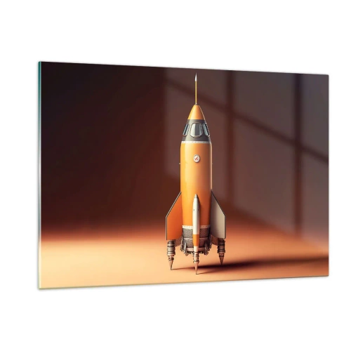 Quadro em vidro - Tudo começa com um sonho - 120x80 cm