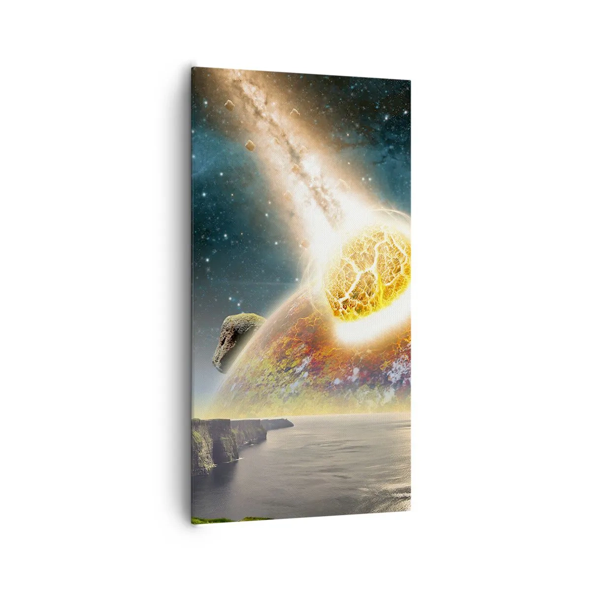 Quadro em tela - Drama espacial - 65x120 cm