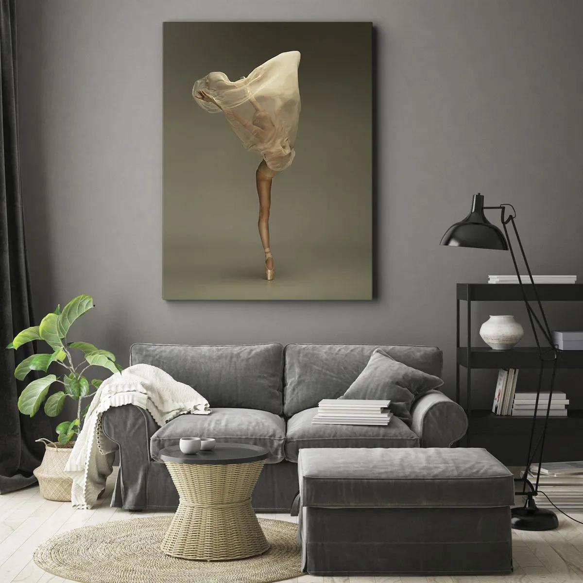 Quadro em tela - Prestes a voar - 65x120 cm