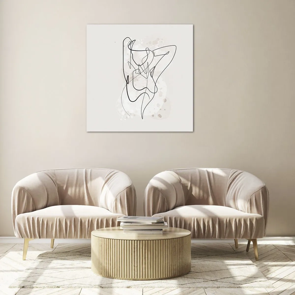 Quadro em vidro - A arte da sedução - 40x40 cm