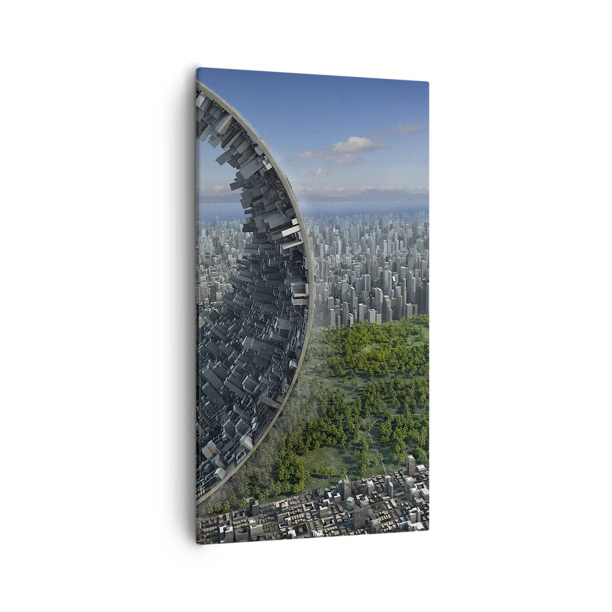 Quadro em tela - A natureza é eterna - 55x100 cm