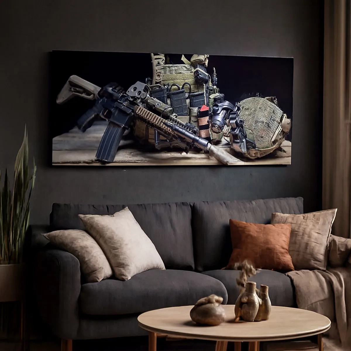 Quadro em tela - Descanse! - 100x40 cm