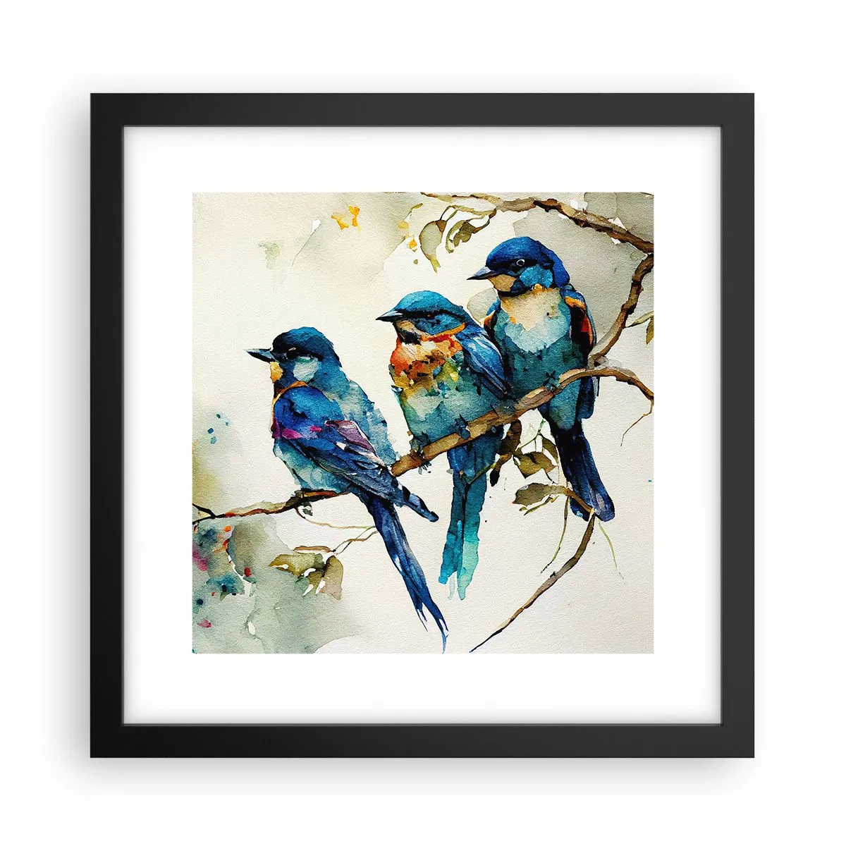 Pôster com moldura preta - Ele ficou ofendido? - 30x30 cm