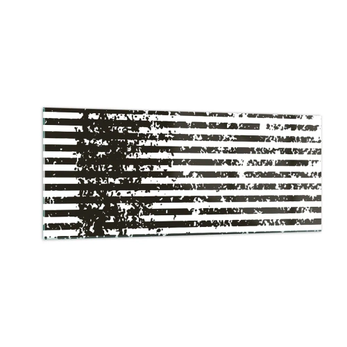 Quadro em vidro - Ritmo e ruído - 100x40 cm
