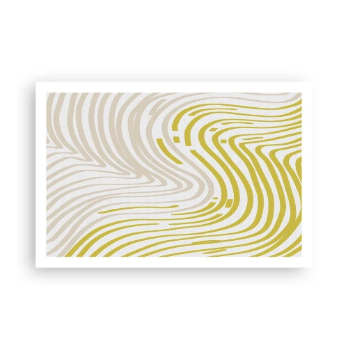 Pôster - Uma composição com uma curvatura suave - 91x61 cm