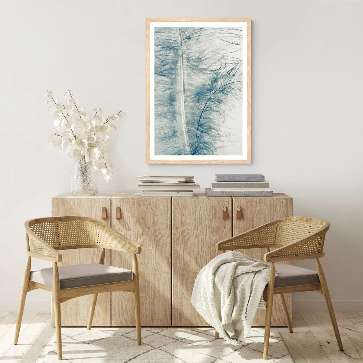 Pôster com moldura de carvalho claro - O sussurro da natureza - 50x70 cm