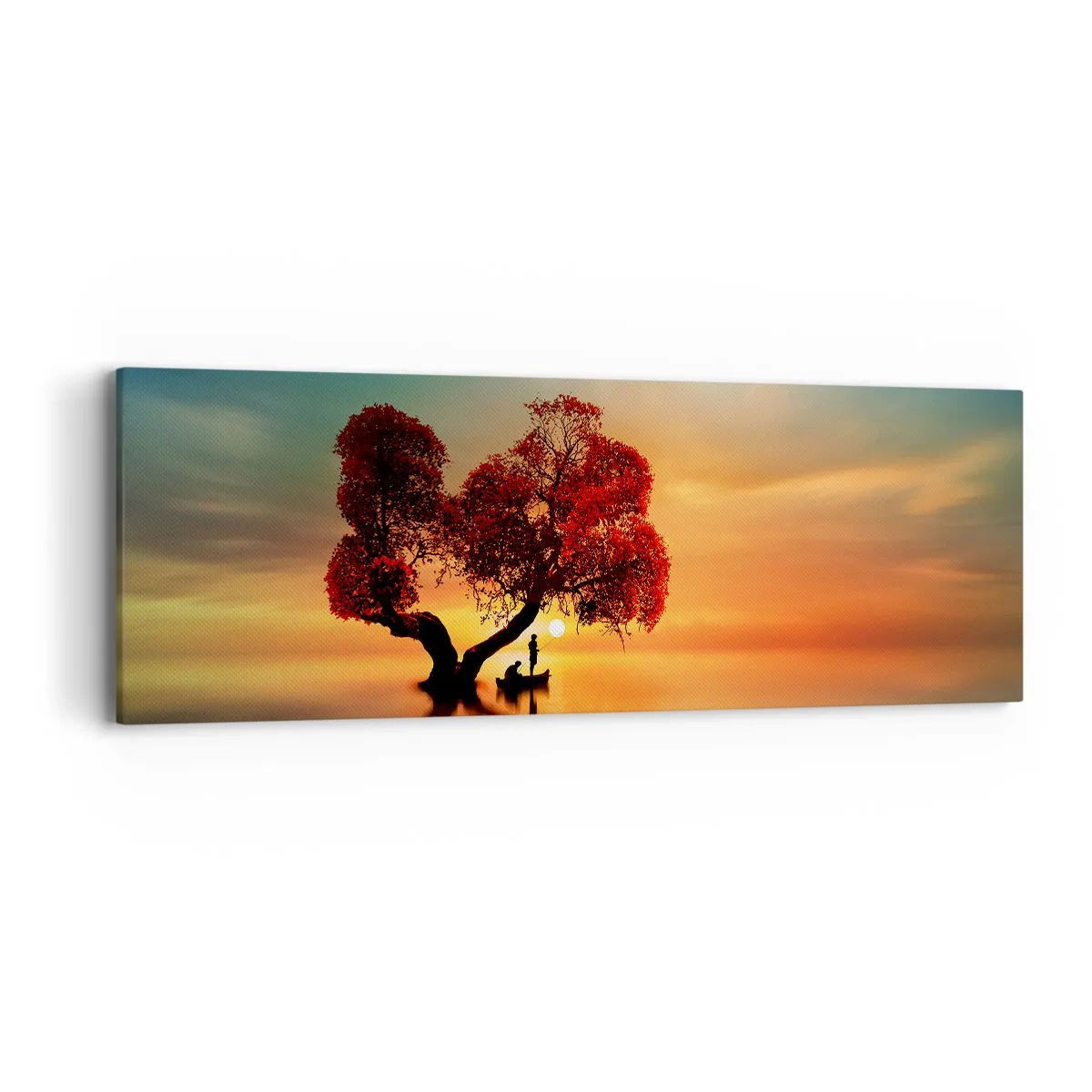 Quadro em tela - A distância e o silêncio do mundo - 90x30 cm