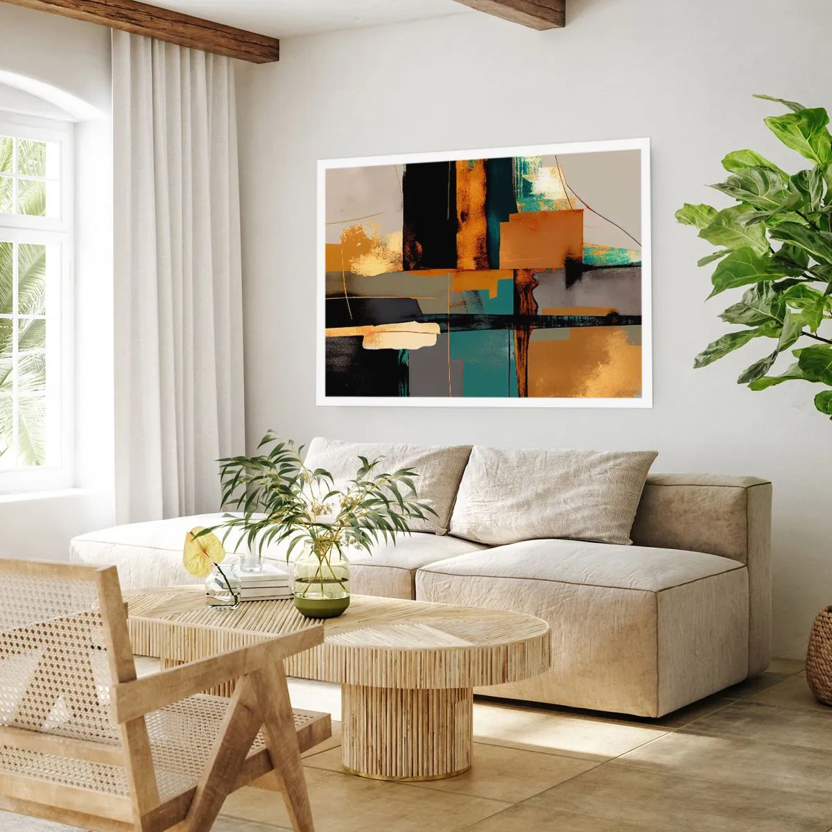 Pôster - Abstração – luz e sombra - 70x50 cm