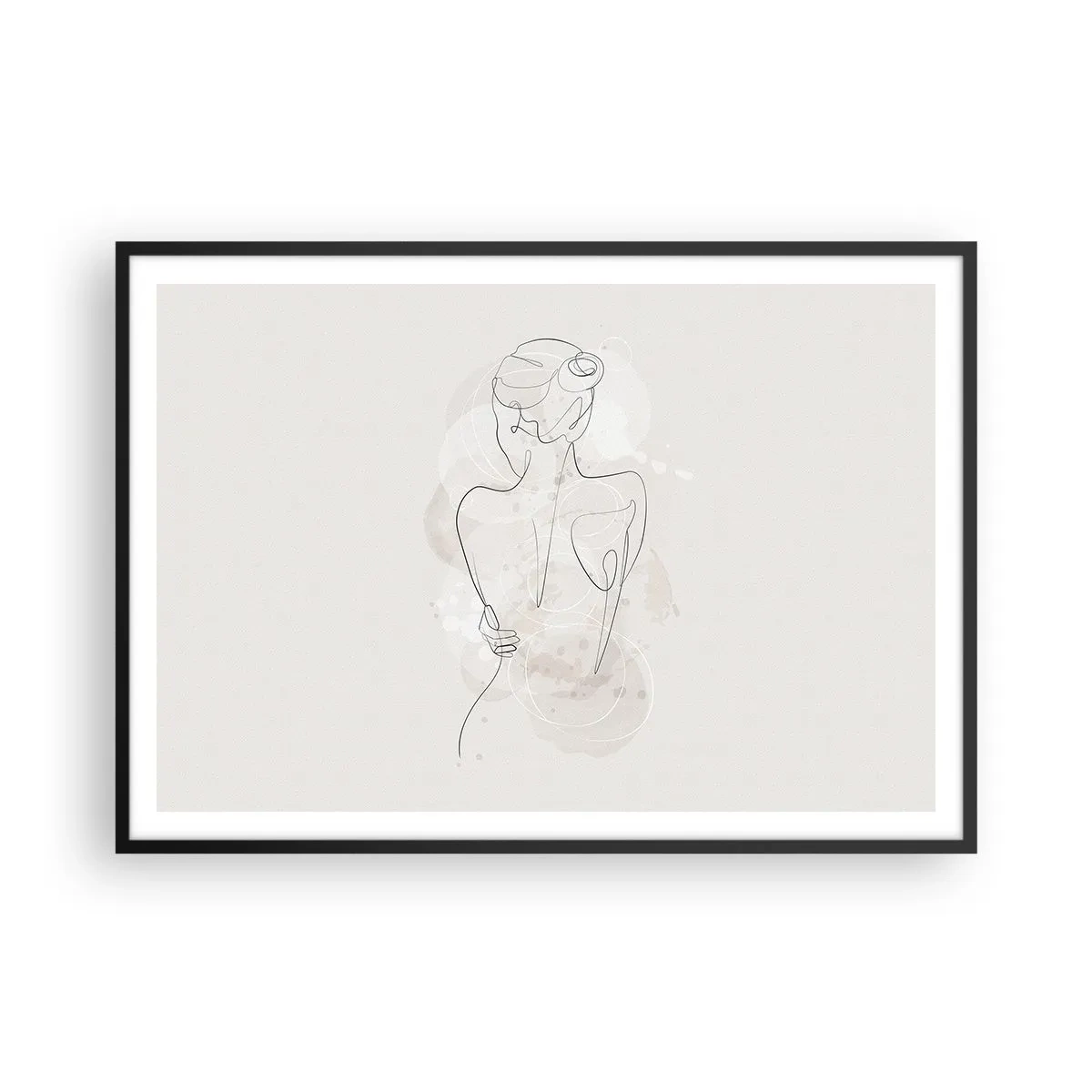 Pôster com moldura preta - Como um instrumento sensível - 100x70 cm