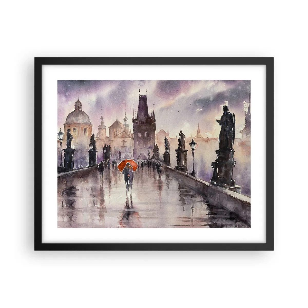 Pôster com moldura preta - Pessoas não mudam - 50x40 cm