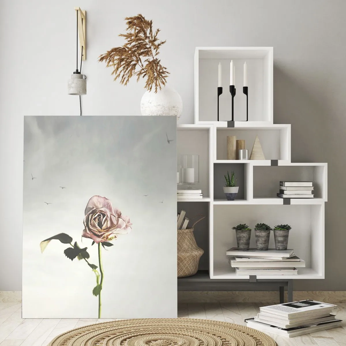 Quadro em vidro - Boas-vindas da primavera  - 50x70 cm