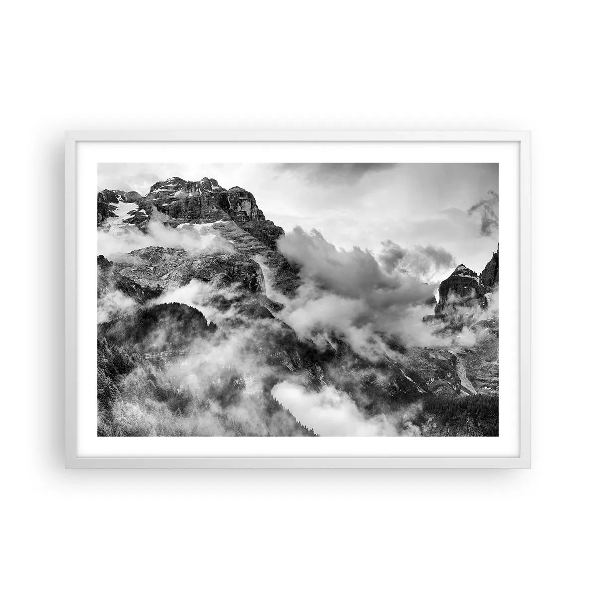 Pôster em moldura branca - Bonitas e cruéis - 70x50 cm