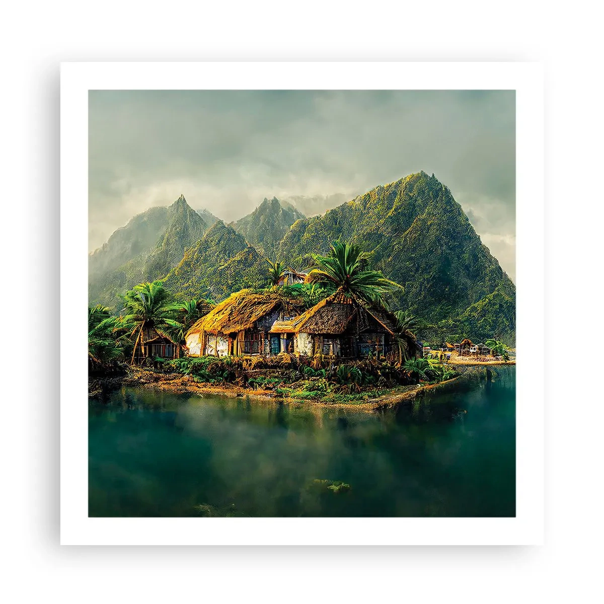 Pôster - Paraíso Tropical - 60x60 cm