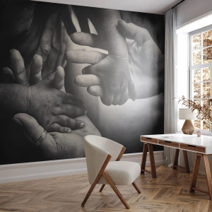 Papel de Parede Autocolante Deluxe Sticker - Ser humano - Mãos, Pessoas, Amor - 100x70 cm