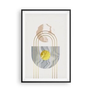 Pôster com moldura preta - Brilho e claridade - 61x91 cm